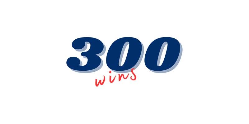 Text with 300 wins