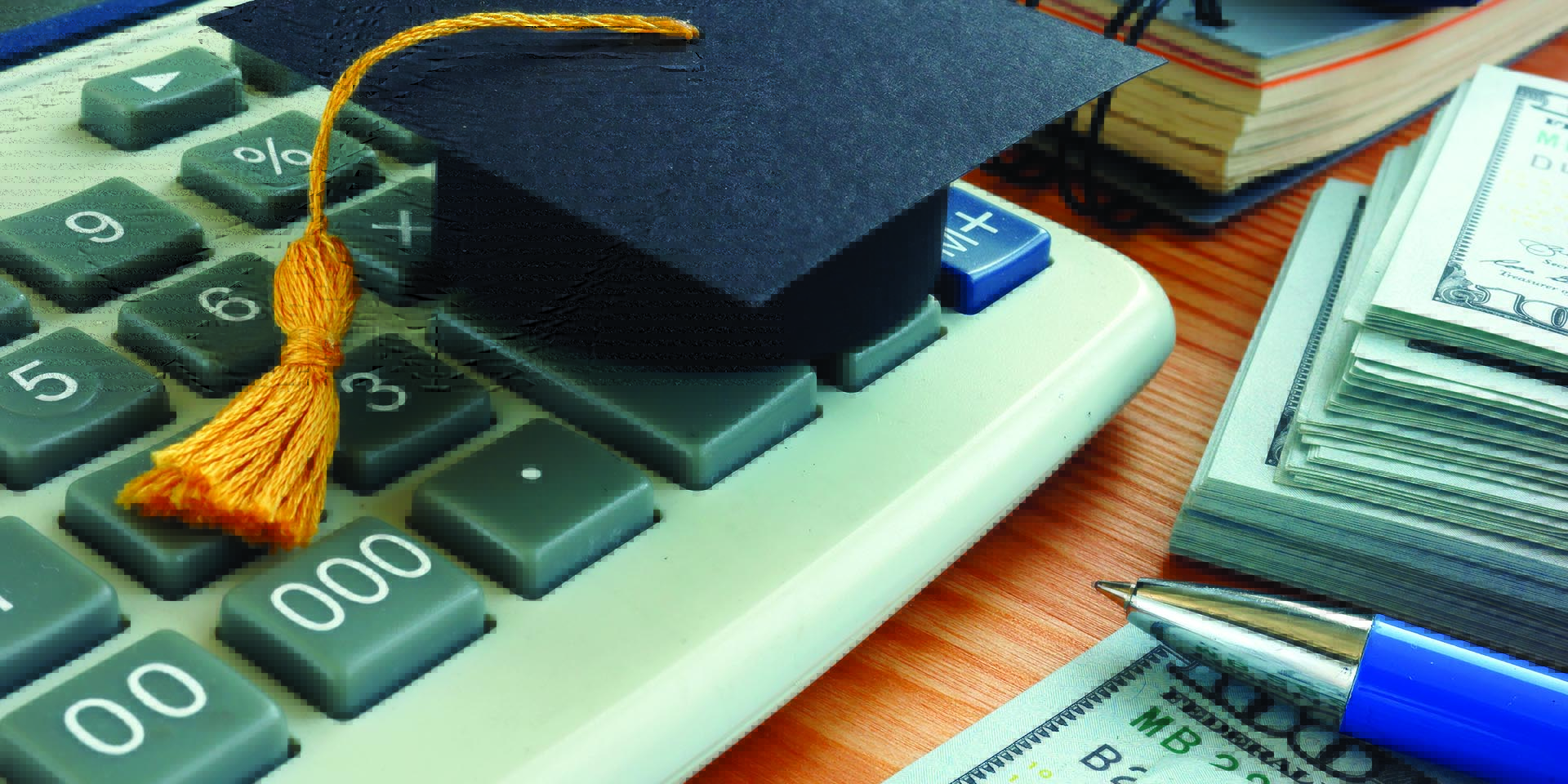 Pay for College Calculator with mortar board