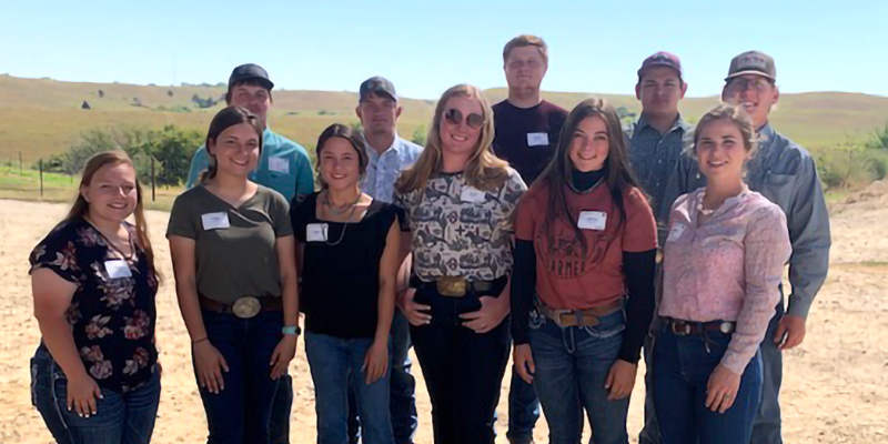 Beef Program students at Beef Socker Field Day hosted by Kansas State University.