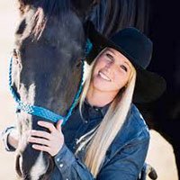 Amberley Snyder and her horse