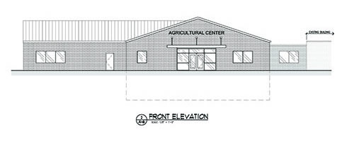 Front View of the Future Colby Community College Ag Building