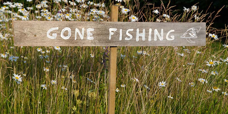 Gone Fishing Sign