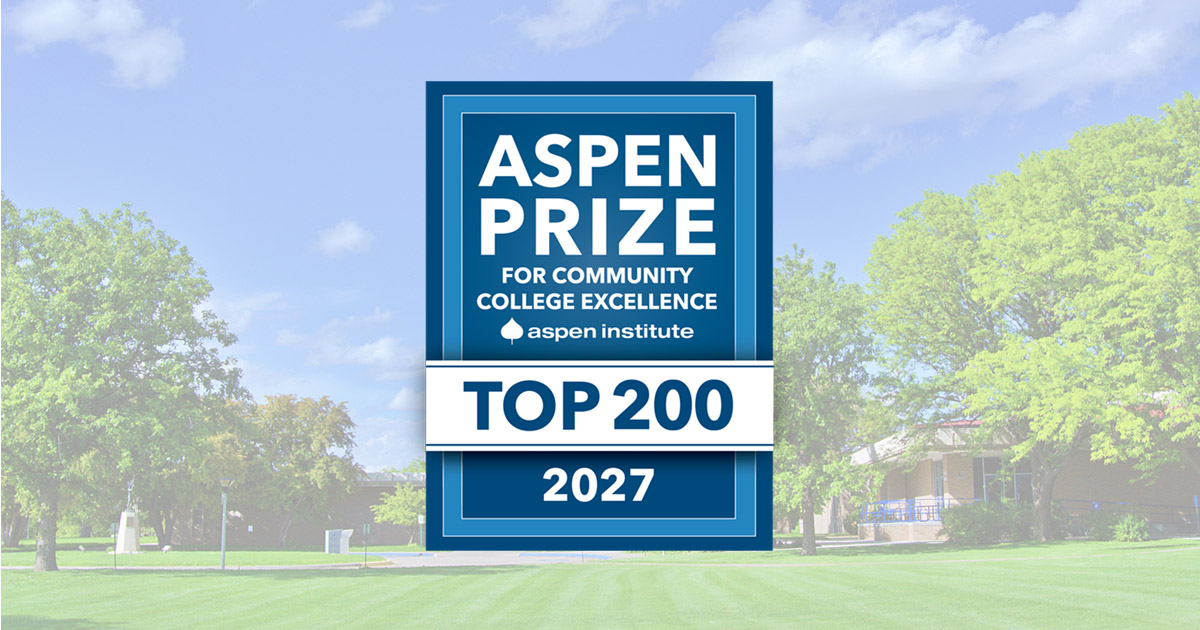 Aspen Prize Logo with the CCC campus in the background