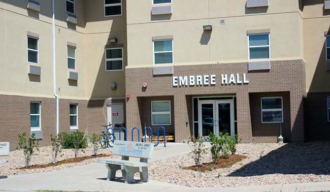 Front entrance of Embree Hall
